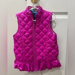 Girls Lilly Pulitzer Fuchsia Quilted Vest